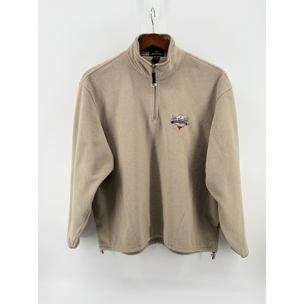 Antigua Mens XL Tan 2006 Rose Bowl National Championship Texas Longhorns Fleece